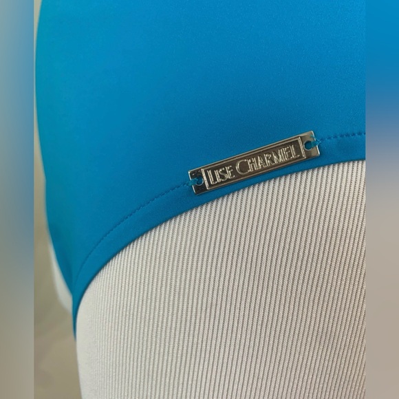 New Lise Charmel Ajourage Plunge Front Cut-out Swimsuit Turquoise Small - Picture 6 of 11